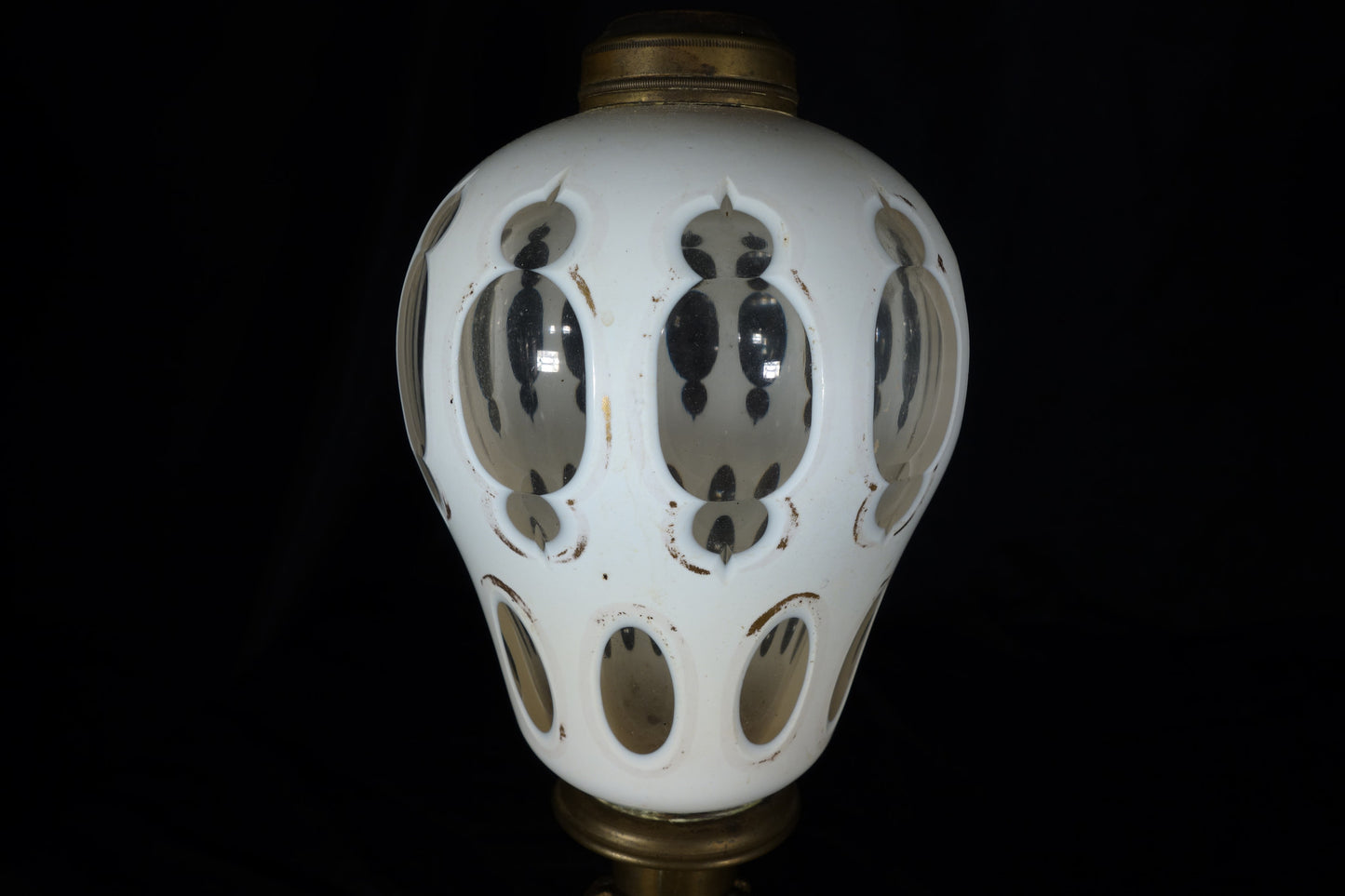 Pair of Cut Overlay Lamps