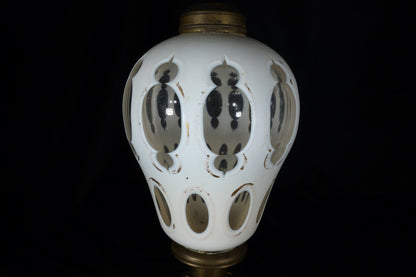 Pair of Cut Overlay Lamps