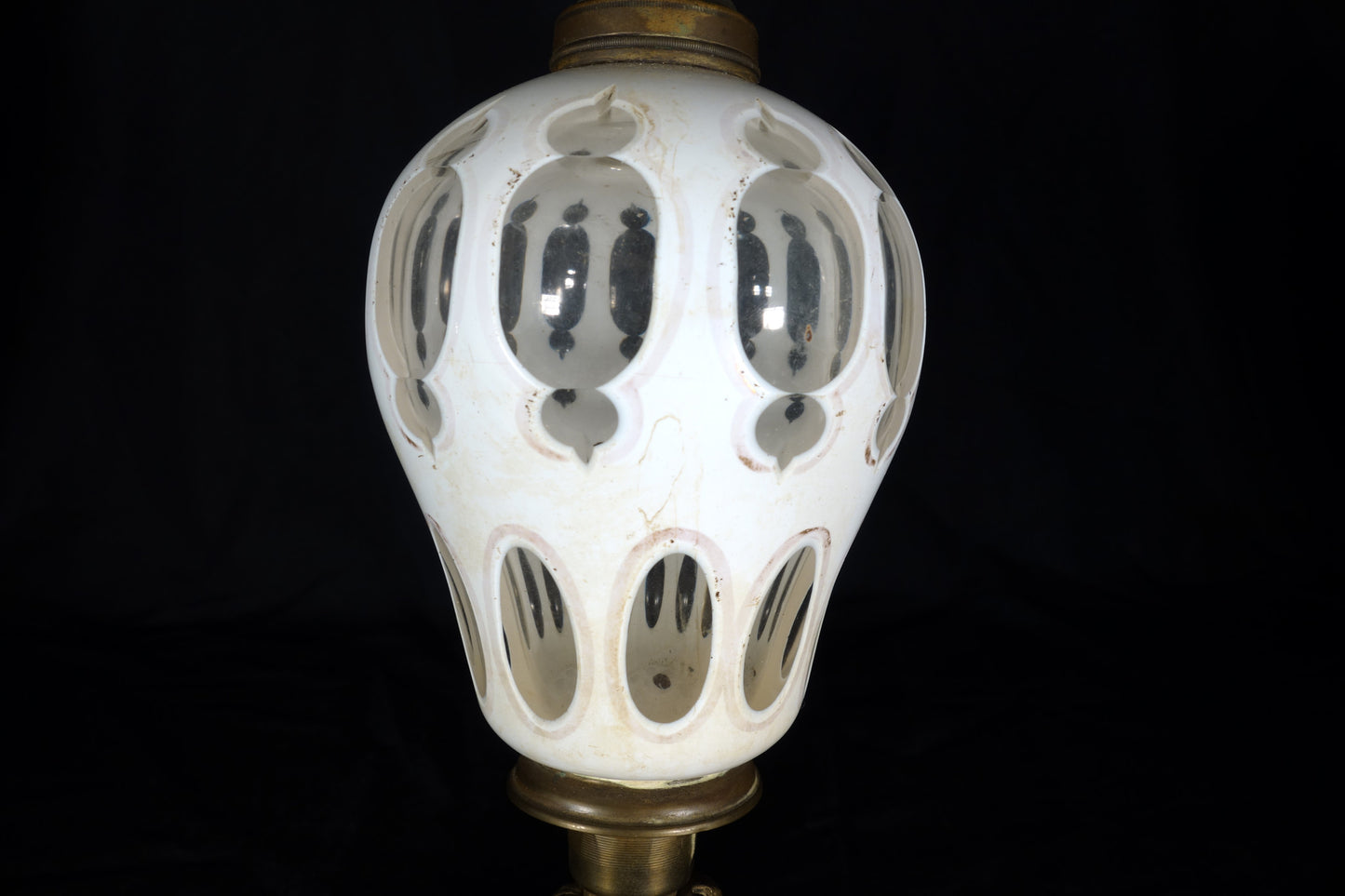 Pair of Cut Overlay Lamps
