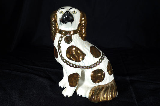 Staffordshire Copper Lustre Dog