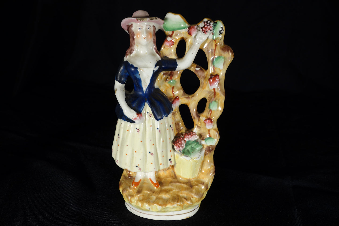 Staffordshire Grape Picker Figures
