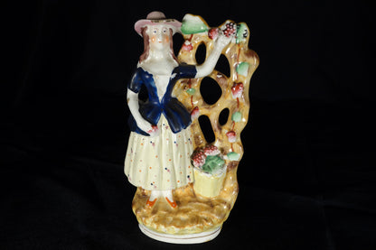 Staffordshire Grape Picker Figures