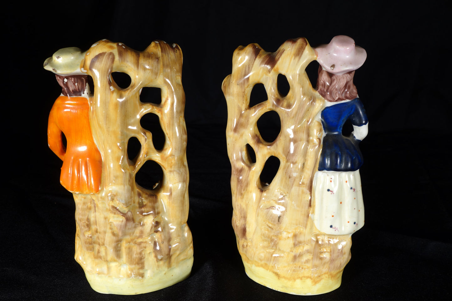 Staffordshire Grape Picker Figures