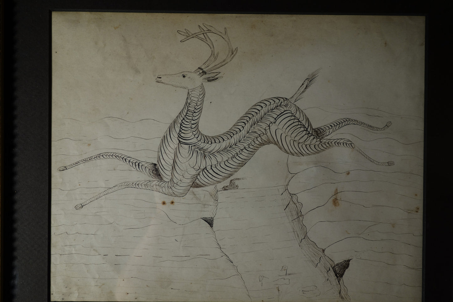 Stag and lion Calligraphies