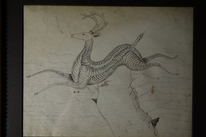 Stag and lion Calligraphies