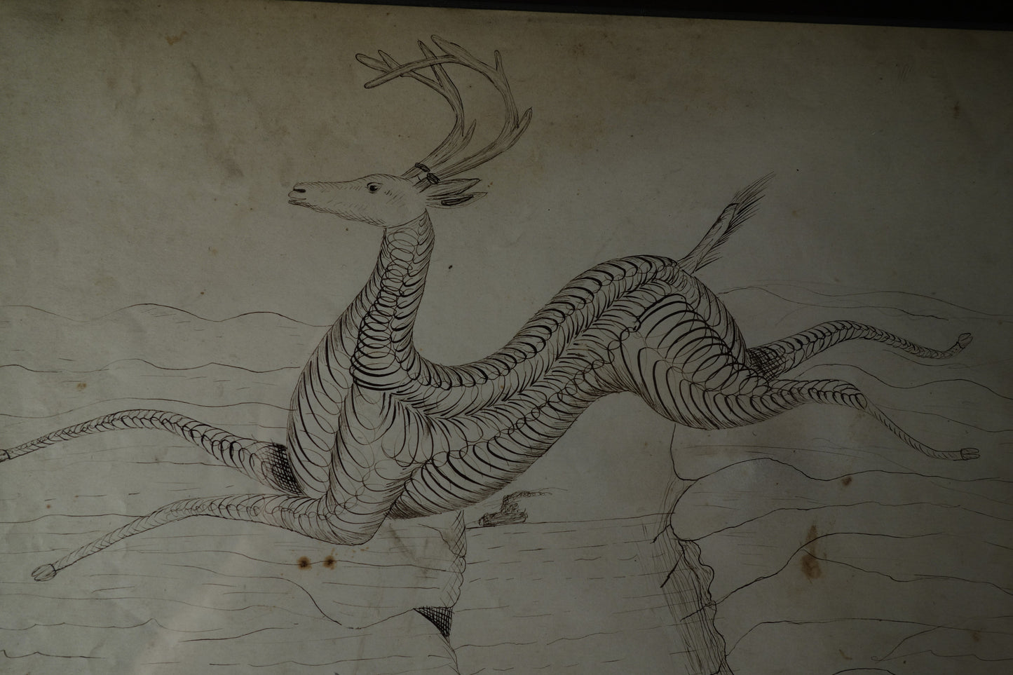 Stag and lion Calligraphies