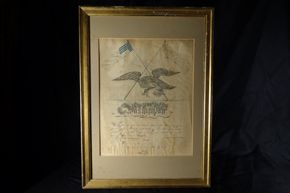 Eagle Calligraphy Washington Tribute