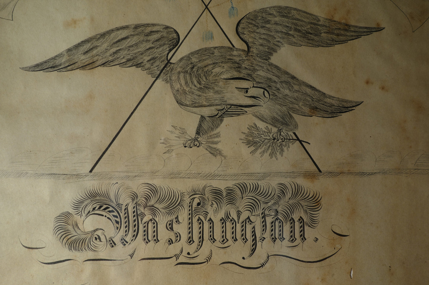 Eagle Calligraphy Washington Tribute