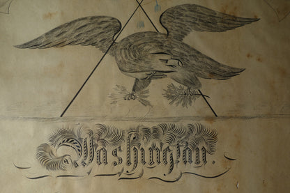 Eagle Calligraphy Washington Tribute
