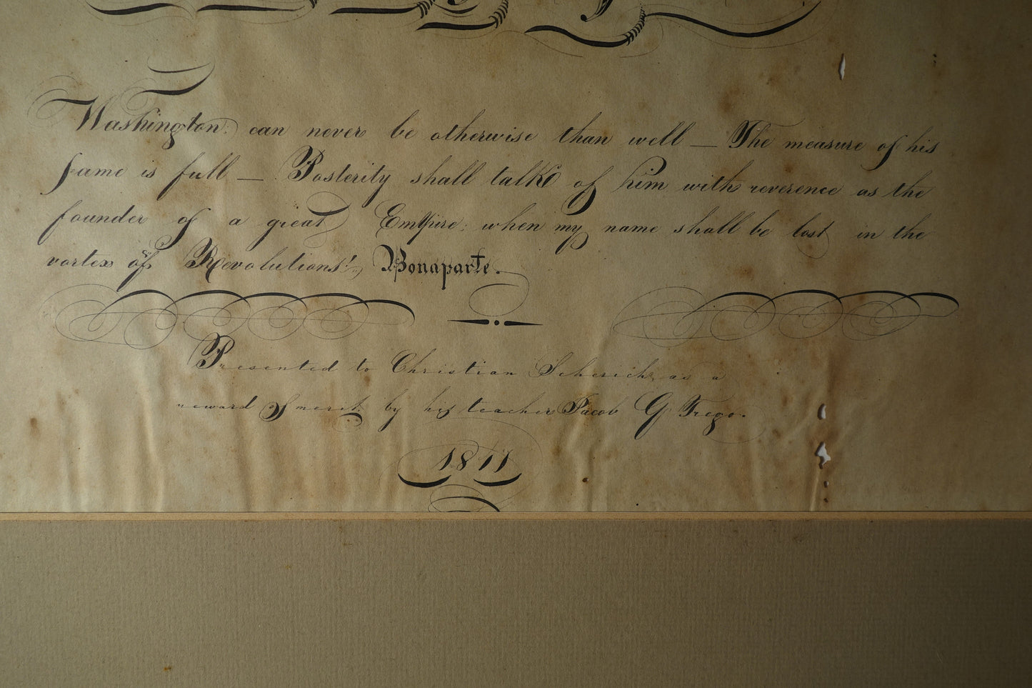 Eagle Calligraphy Washington Tribute