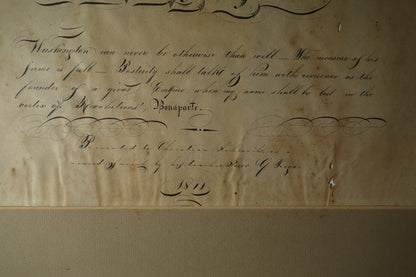 Eagle Calligraphy Washington Tribute