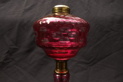 Cut Overlay Oil Lamp