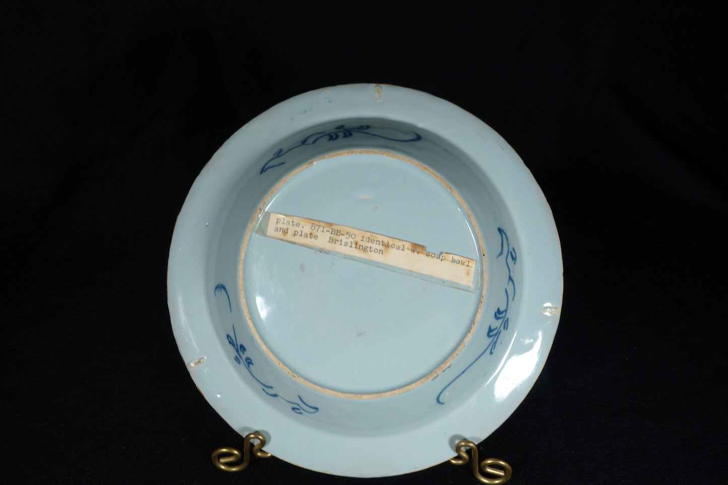 Brislington Delft Soup Plate