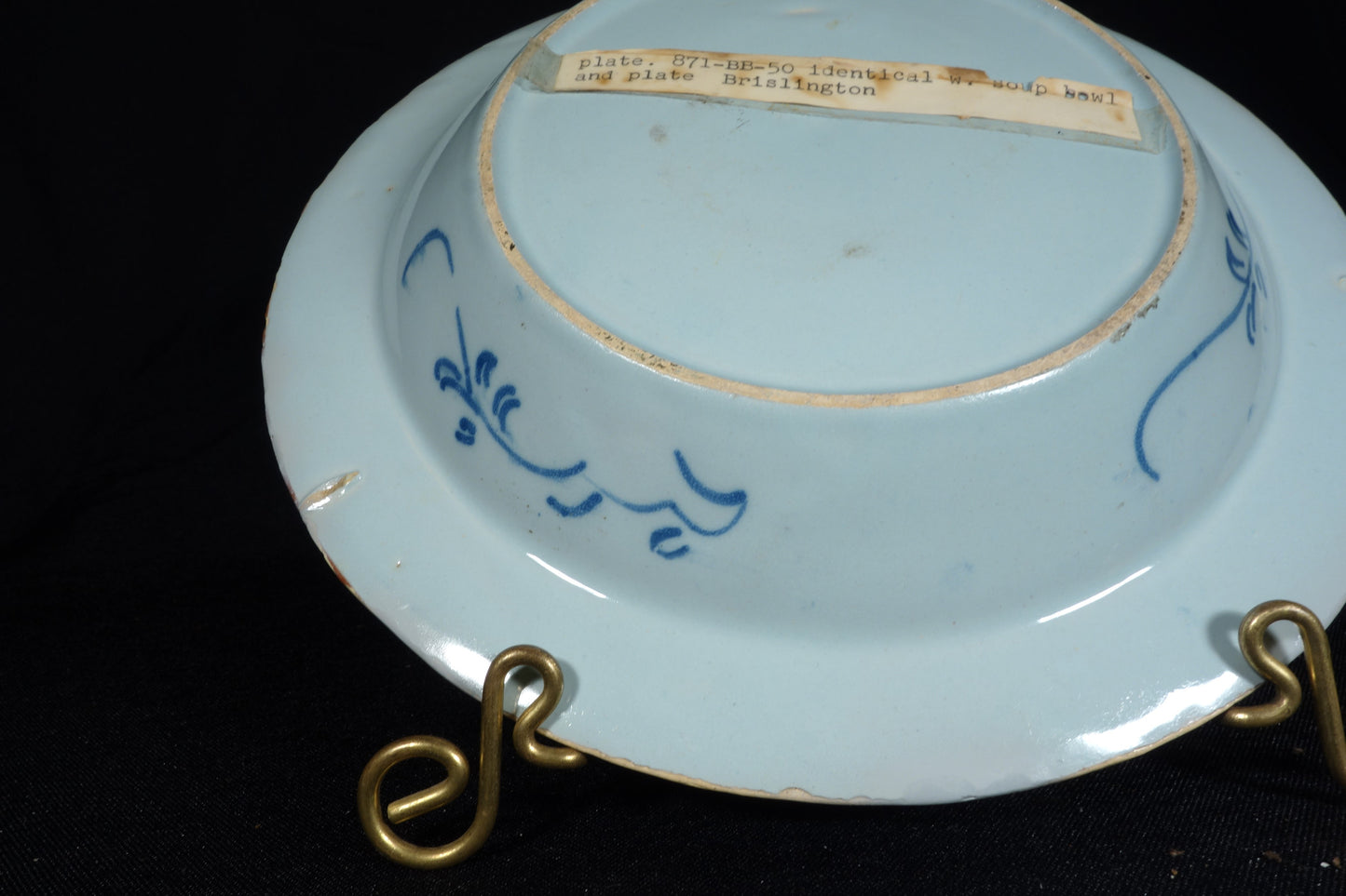 Brislington Delft Soup Plate