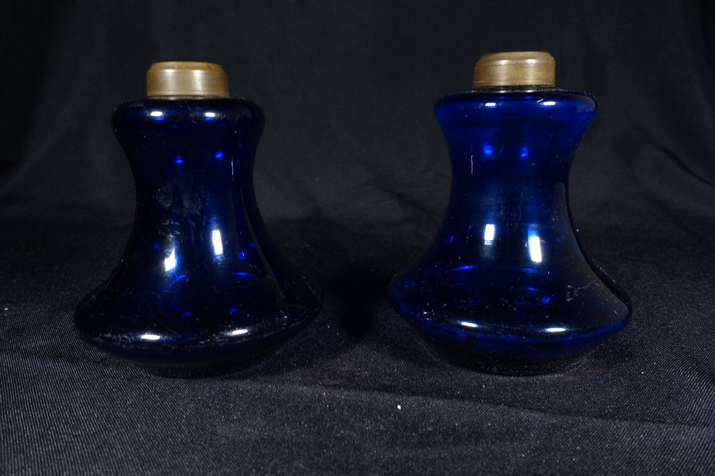 Cobalt Blue Blown Lamps