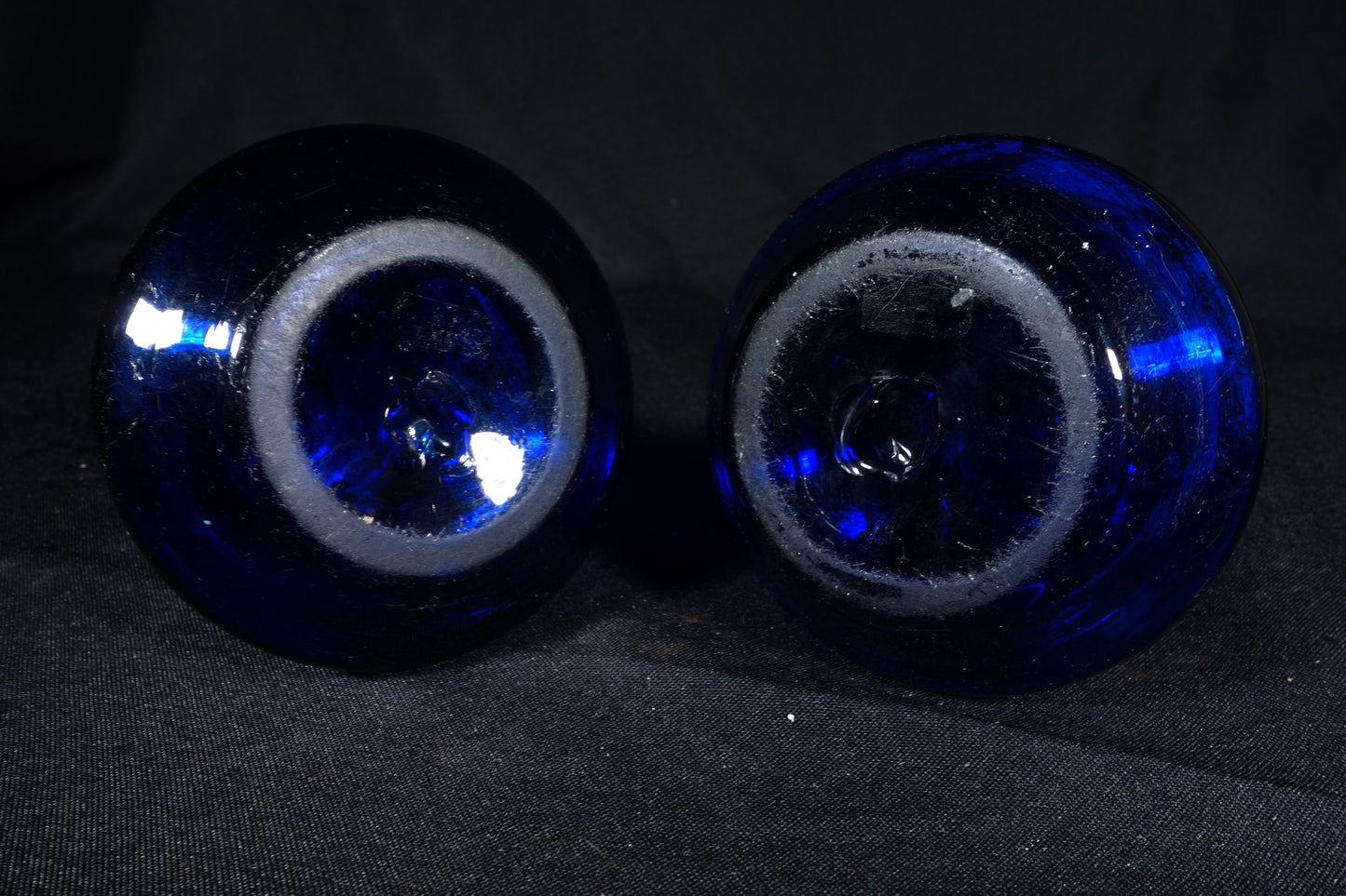 Cobalt Blue Blown Lamps