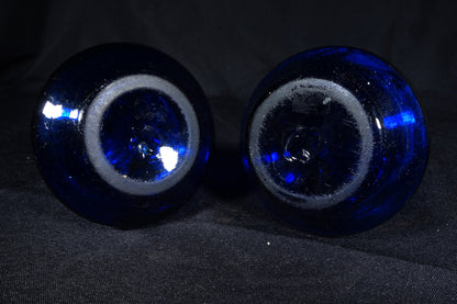 Cobalt Blue Blown Lamps