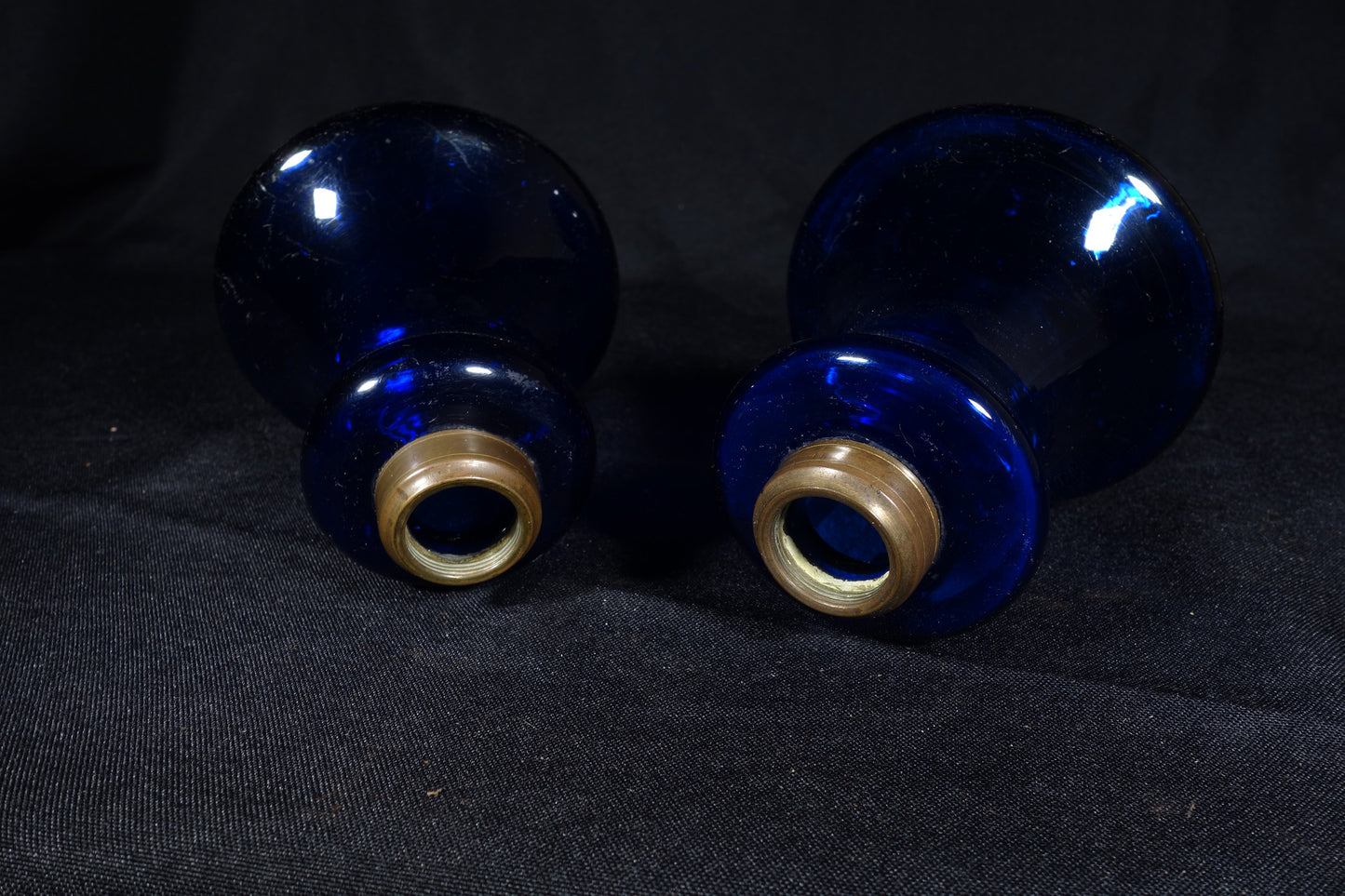 Cobalt Blue Blown Lamps