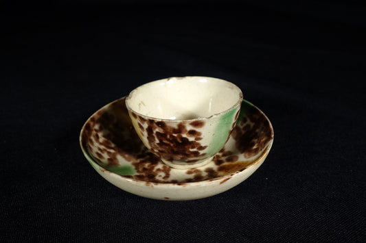 Whieldon-Type Tea Bowl and saucer