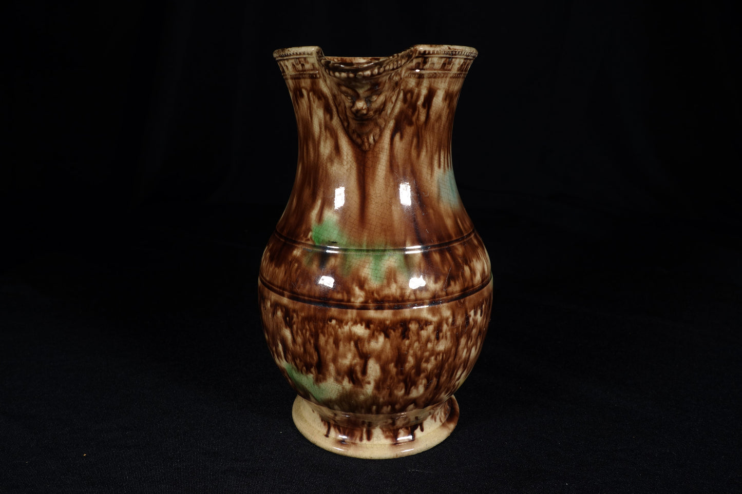 Large Tortoiseshell Glaze Pitcher