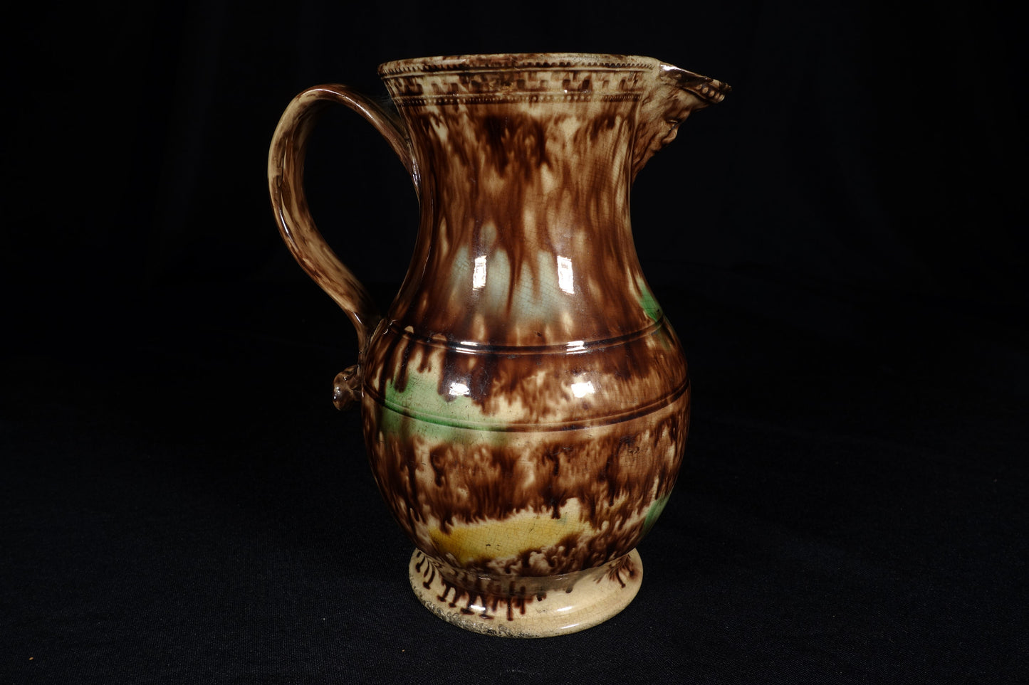 Large Tortoiseshell Glaze Pitcher