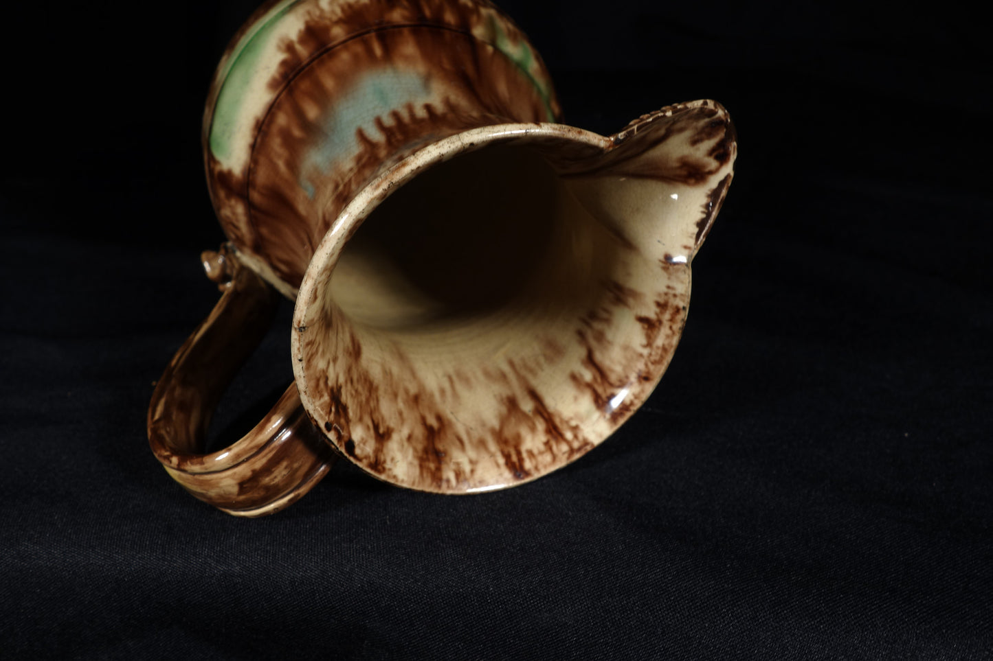Large Tortoiseshell Glaze Pitcher