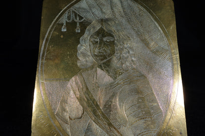 Brass Engraved Printing Plate