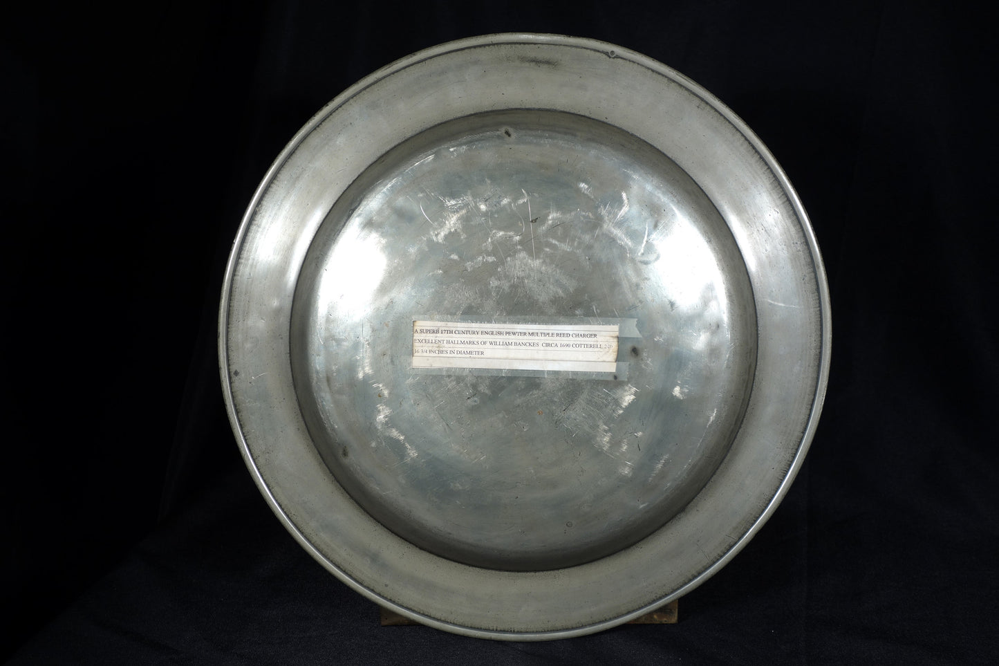 William Banckes Pewter Charger