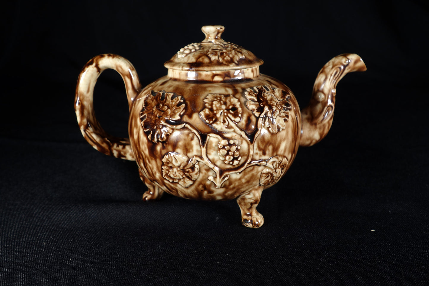 Tortoiseshell Glaze Footed teapot