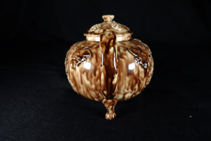 Tortoiseshell Glaze Footed teapot