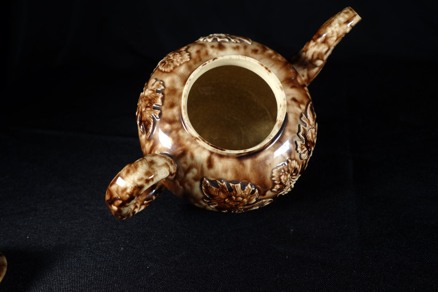 Tortoiseshell Glaze Footed teapot