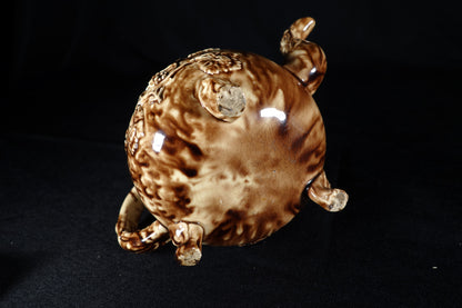 Tortoiseshell Glaze Footed teapot