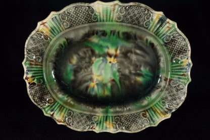 Tortoiseshell Glaze Oval Dish