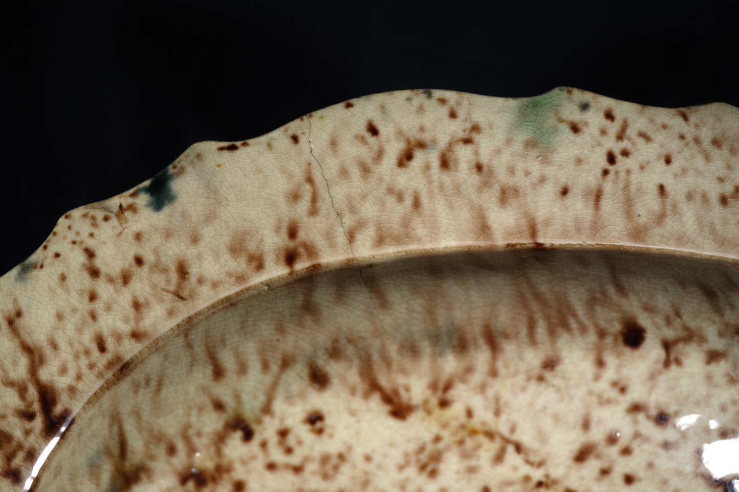 Tortoiseshell Glaze Oval Dish