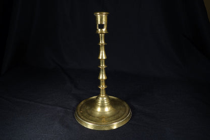 Monumental Flemish Brass Candlestick