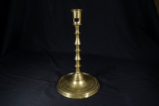 Monumental Flemish Brass Candlestick