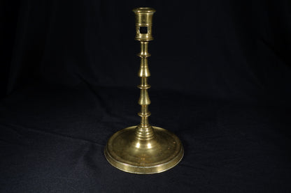 Monumental Flemish Brass Candlestick