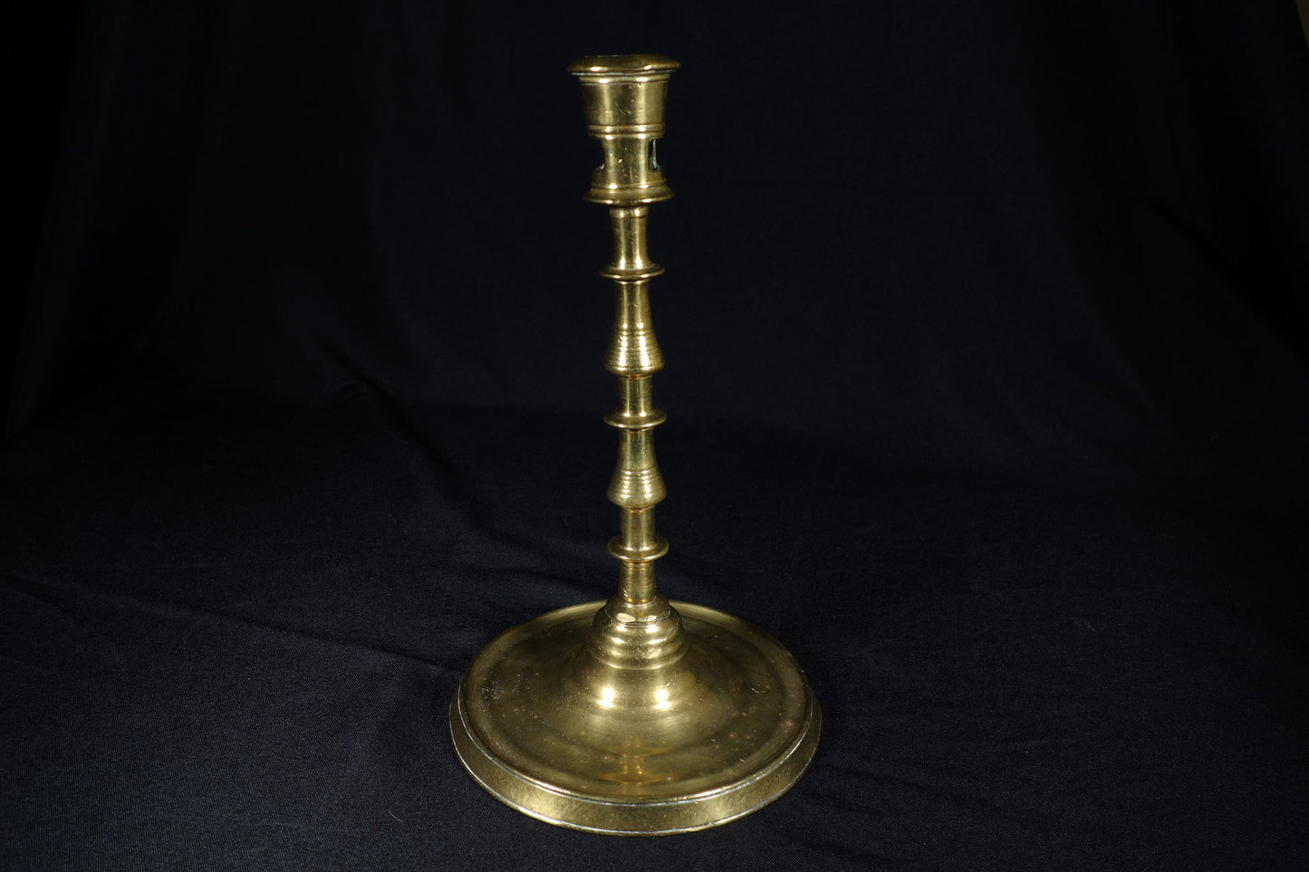 Monumental Flemish Brass Candlestick