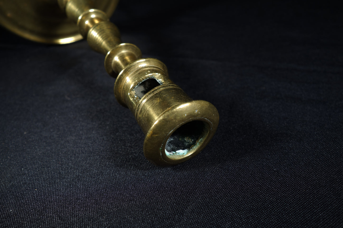 Monumental Flemish Brass Candlestick