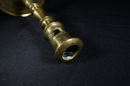 Monumental Flemish Brass Candlestick
