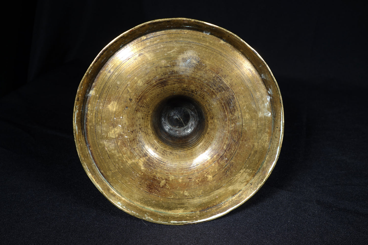 Monumental Flemish Brass Candlestick