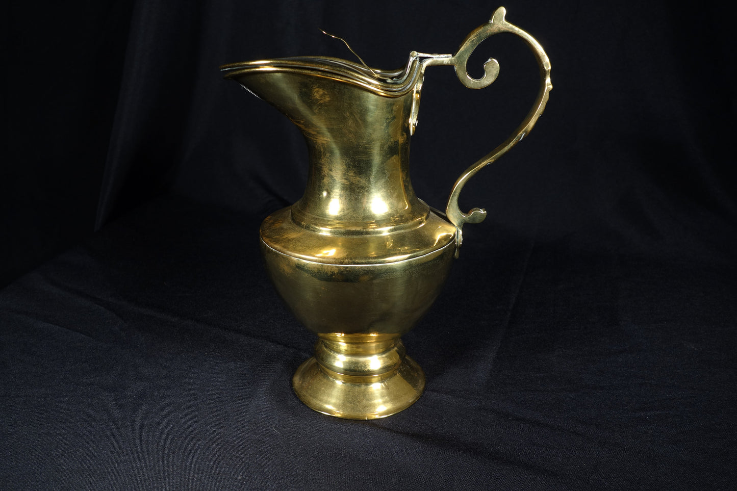 Massive Brass Pitcher