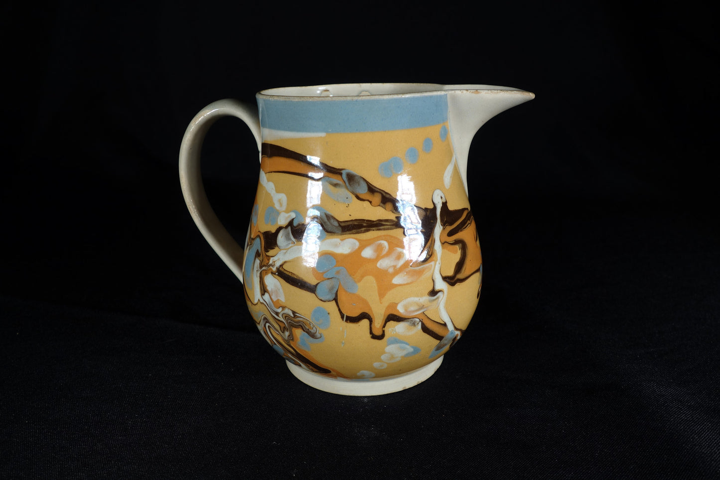Marbleized Mocha Ware Jug