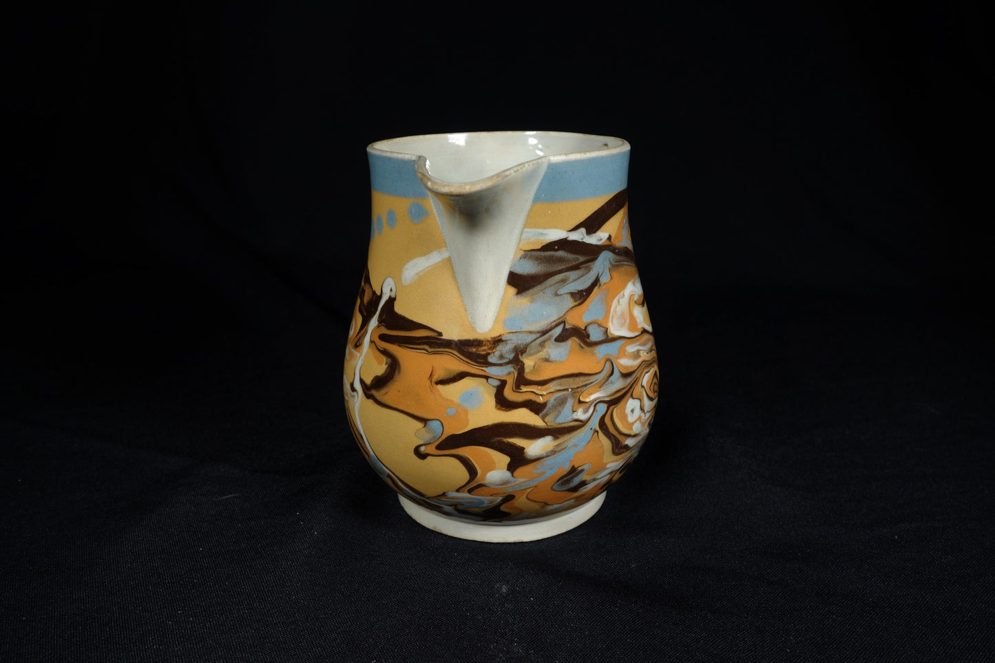 Marbleized Mocha Ware Jug