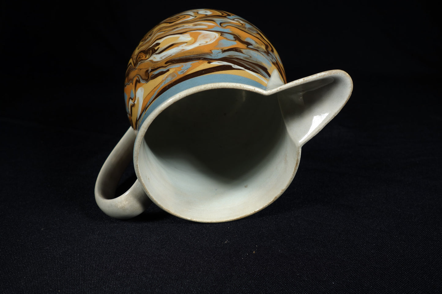 Marbleized Mocha Ware Jug