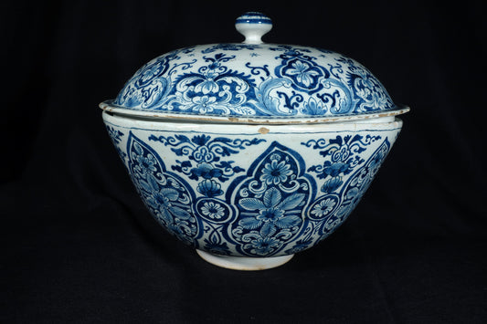 Delft Punch Bowl and Cover