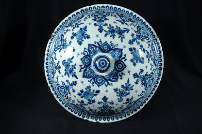Delft Punch Bowl and Cover