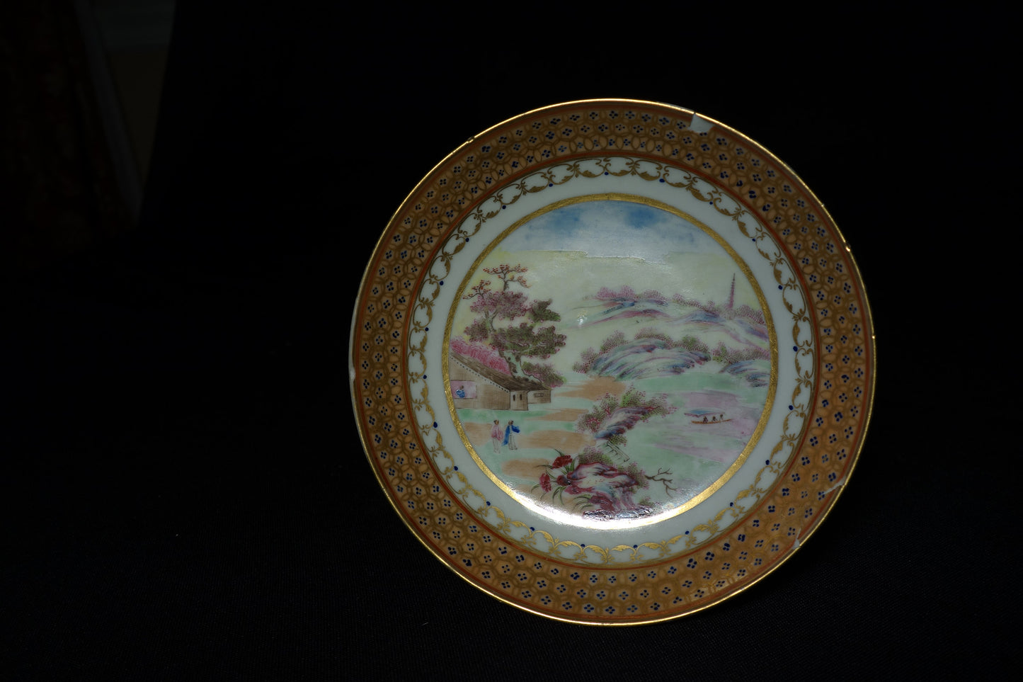 Chinese Export Tea Bowl and Saucer