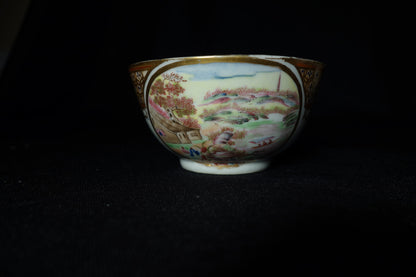Chinese Export Tea Bowl and Saucer