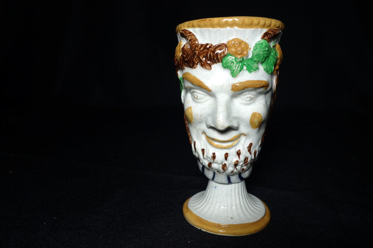 Prattware Satyr Frog Mug